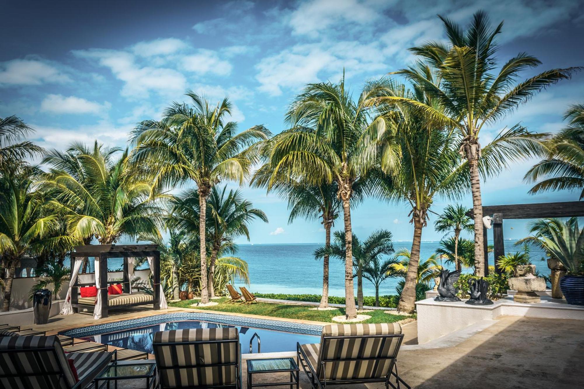 Villa Albatros Oceanfront Luxury Hotelzone Канкун Экстерьер фото